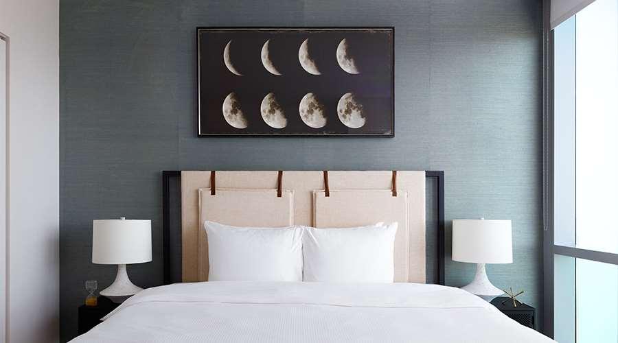 Sentral Michigan Avenue Aparthotel Chicago Kamer foto A bedroom at the West Hollywood hotel