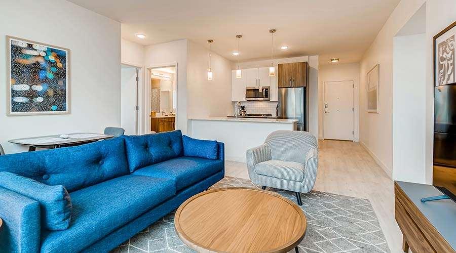 Sentral Michigan Avenue Aparthotel Chicago Kamer foto Interior of a typical apartment