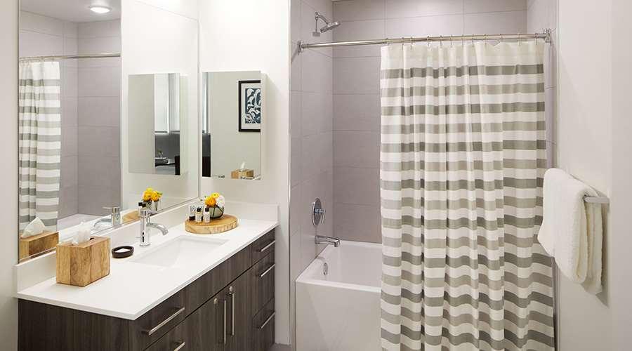 Sentral Michigan Avenue Aparthotel Chicago Buitenkant foto A shower curtain