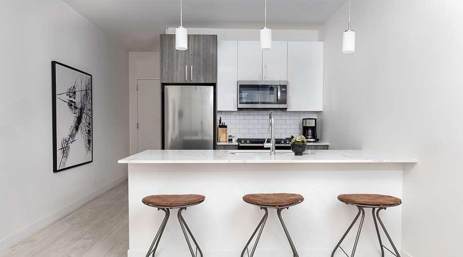 Sentral Michigan Avenue Aparthotel Chicago Buitenkant foto Kitchen