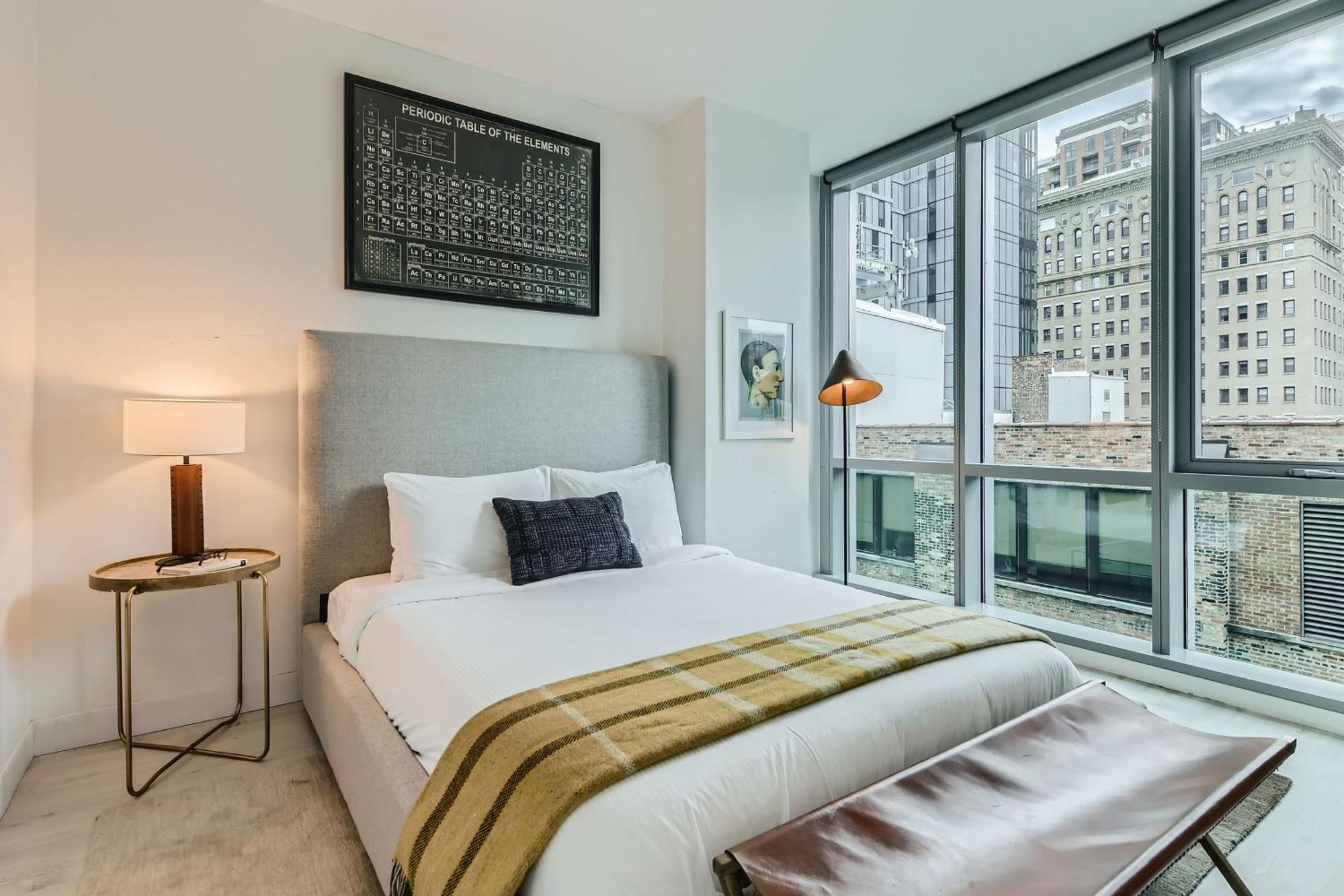 Sentral Michigan Avenue Aparthotel Chicago Kamer foto A bedroom